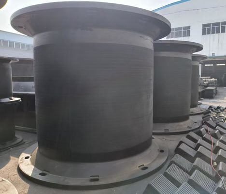 Fender de borracha de supercelular para atracação de navios