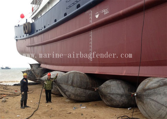 Airbags de borracha marítima personalizáveis para lançamento e elevação de navios