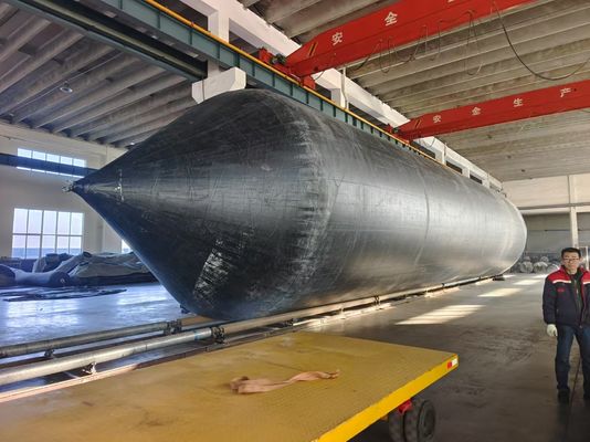 5.15m X 25m Airbag de flutuação com camada de borracha do cabo do pneu e certificado ISO14409