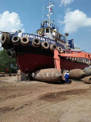 Entrar navios desinflou Marine Rubber Airbag pneumática